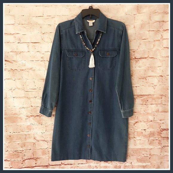 Talbots Dresses & Skirts - Talbots Petite Blue Denim Shirtdress
